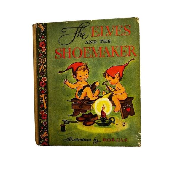 The Elves and the Shoemaker Vintage 1946 Children's Book Pied Piper - Picture 1 of 11